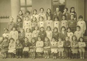 ECOLE LAMORICIERE FILLES 1954 CE1 MME CATALAN